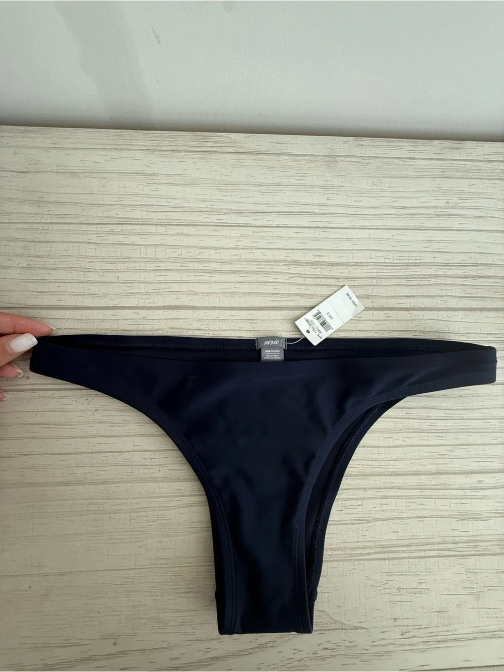 NWT Aerie Navy Swim Cheekier Bikini Bottom S